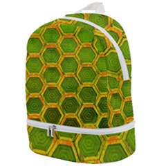 Hexagon Windows Zip Bottom Backpack by essentialimage365