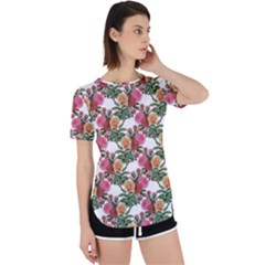 Flowers Pattern Perpetual Short Sleeve T-shirt by goljakoff