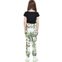 White flowers Kids  Elastic Waist Pants View2