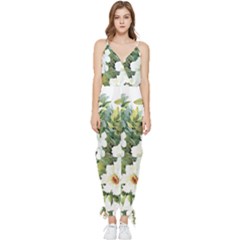 ?hamomile Sleeveless Tie Ankle Jumpsuit by goljakoff