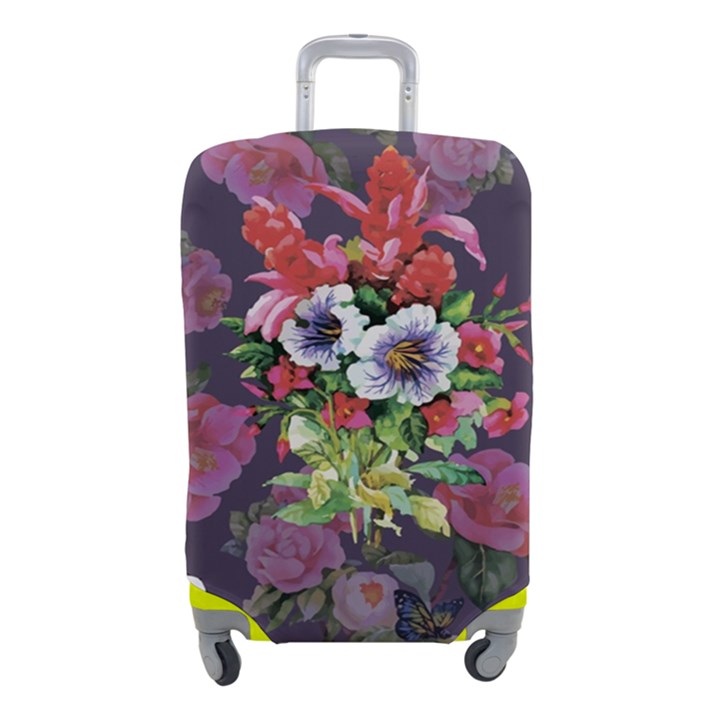 Purple flowers Luggage Cover (Small)