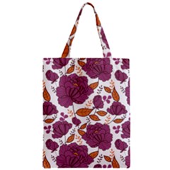 Pink Flowers Zipper Classic Tote Bag by goljakoff