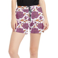Pink Flowers Runner Shorts by goljakoff