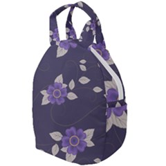 Purple Flowers Travel Backpacks by goljakoff
