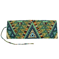 Native Mandala Roll Up Canvas Pencil Holder (s)