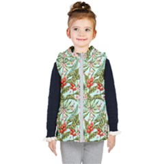 Spring Flora Kids  Hooded Puffer Vest by goljakoff