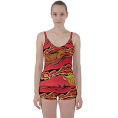 Warrior Spirit Tie Front Two Piece Tankini by BrenZenCreations