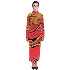 Warrior Spirit Turtleneck Maxi Dress