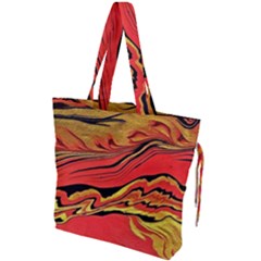 Warrior Spirit Drawstring Tote Bag by BrenZenCreations