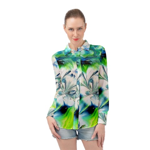 1lily 1lily Long Sleeve Chiffon Shirt by BrenZenCreations