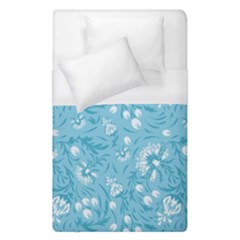 Blue White Flowers Duvet Cover (single Size) by Eskimos