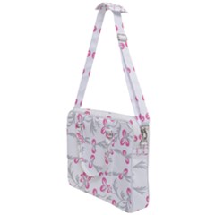 Pink Folk Flowers Cross Body Office Bag by Eskimos