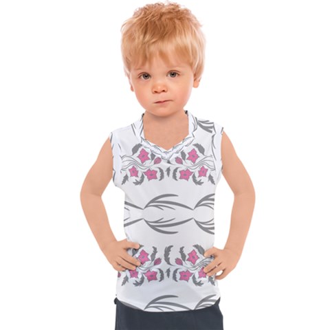 Folk Ornament Kids  Sport Tank Top by Eskimos