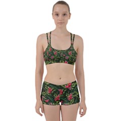 Tropical Flowers Perfect Fit Gym Set by goljakoff