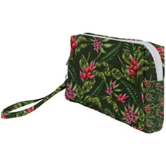 Tropical Flowers Wristlet Pouch Bag (small) by goljakoff