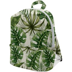 Tropical Leaves Zip Up Backpack by goljakoff