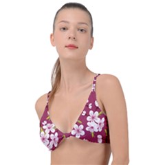 Cherry Blossom Knot Up Bikini Top by goljakoff