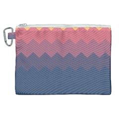 Flat Autumn Zigzag Palette Canvas Cosmetic Bag (xl) by goljakoff