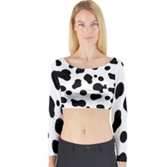 Spots Long Sleeve Crop Top by Sobalvarro