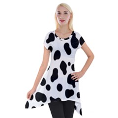 Spots Short Sleeve Side Drop Tunic by Sobalvarro