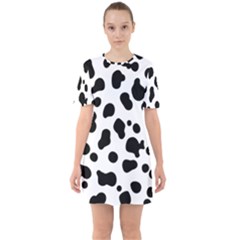 Spots Sixties Short Sleeve Mini Dress by Sobalvarro