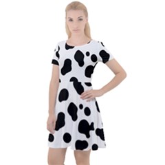 Spots Cap Sleeve Velour Dress  by Sobalvarro