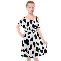 Spots Kids  Cut Out Shoulders Chiffon Dress by Sobalvarro