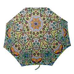 Sugar Skulls Pattern Folding Umbrellas by ExtraGoodSauce