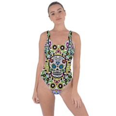 Sugar Skulls Pattern Bring Sexy Back Swimsuit by ExtraGoodSauce