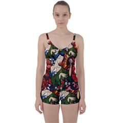 Geisha Tie Front Two Piece Tankini by UniqueandCustomGifts