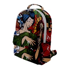 Geisha Flap Pocket Backpack (large) by UniqueandCustomGifts