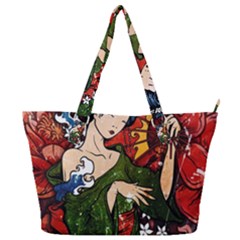 Geisha Full Print Shoulder Bag by UniqueandCustomGifts