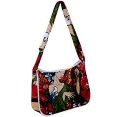 Geisha Zip Up Shoulder Bag