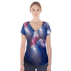 Galaxy Short Sleeve Front Detail Top by ExtraGoodSauce
