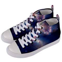 Galaxy Women s Mid-top Canvas Sneakers by ExtraGoodSauce