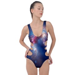 Galaxy Side Cut Out Swimsuit by ExtraGoodSauce
