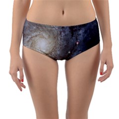 Spiral Galaxy Reversible Mid-waist Bikini Bottoms