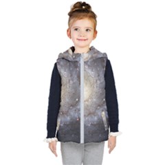 Spiral Galaxy Kids  Hooded Puffer Vest by ExtraGoodSauce