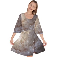 Spiral Galaxy Velour Kimono Dress by ExtraGoodSauce