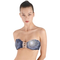 Spiral Galaxy Twist Bandeau Bikini Top