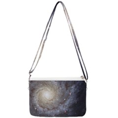 Spiral Galaxy Double Gusset Crossbody Bag