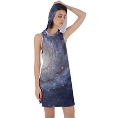 Spiral Galaxy Racer Back Hoodie Dress by ExtraGoodSauce