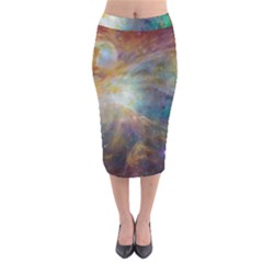 Colorful Galaxy Midi Pencil Skirt by ExtraGoodSauce