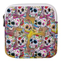 Sugar Skulls Mini Square Pouch by ExtraGoodSauce