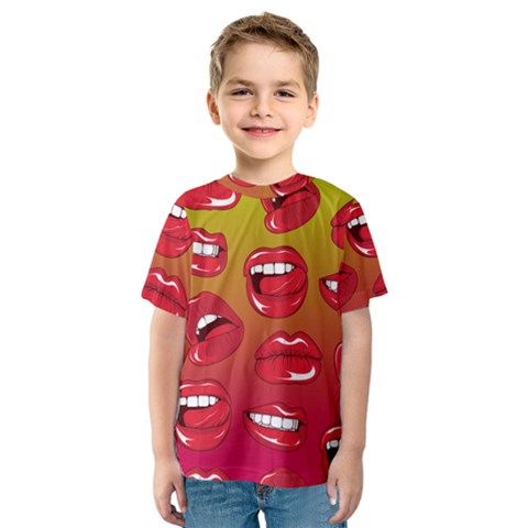 Hot Lips Kids  Sport Mesh Tee by ExtraGoodSauce