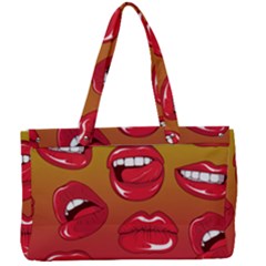 Hot Lips Canvas Work Bag by ExtraGoodSauce
