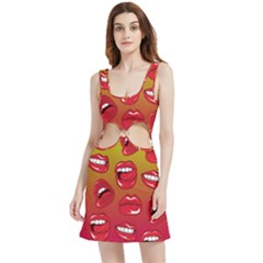 Hot Lips Velvet Cutout Dress by ExtraGoodSauce