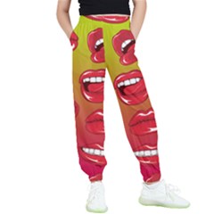 Hot Lips Kids  Elastic Waist Pants by ExtraGoodSauce