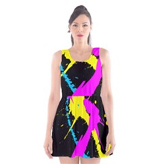 Splatter Splatter Scoop Neck Skater Dress by ExtraGoodSauce