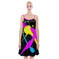 Splatter Splatter Spaghetti Strap Velvet Dress by ExtraGoodSauce